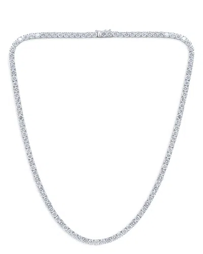 Bloomingdale's Certified Diamond Tennis Necklace In 14k White Gold, 20.0 Ct. T. W. - Exclusive