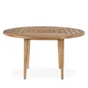 Bloomingdale's Chesapeake Round Dining Table, 54 In Wood/brown