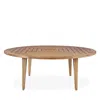 Bloomingdale's Chesapeake Round Dining Table, 80 In Wood/brown