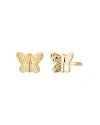 Bloomingdale's Children's Butterfly Stud Earrings In 14k Yellow Gold In Gold