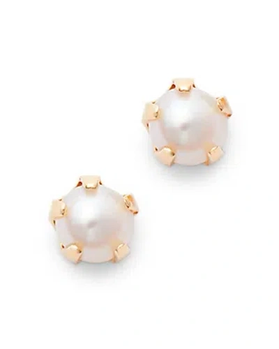 Bloomingdale's Children's Cultured Freshwater Pearl Stud Earrings In 14k Yellow Gold In White