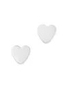 Bloomingdale's Children's Tiny Heart Stud Earrings In 14k White Gold In White