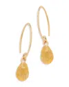 Bloomingdale's Citrine Briolette Mini Sweep Drop Earrings In 14k Yellow Gold - Exclusive In Citrine/yellow Gold