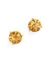 Bloomingdale's Amethyst Round Earrings In 14k Yellow Gold - 100% Exclusive In Orange/gold