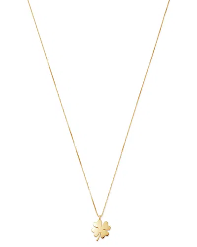 Bloomingdale's Clover Pendant Necklace In 14k Yellow Gold, 18 - Exclusive