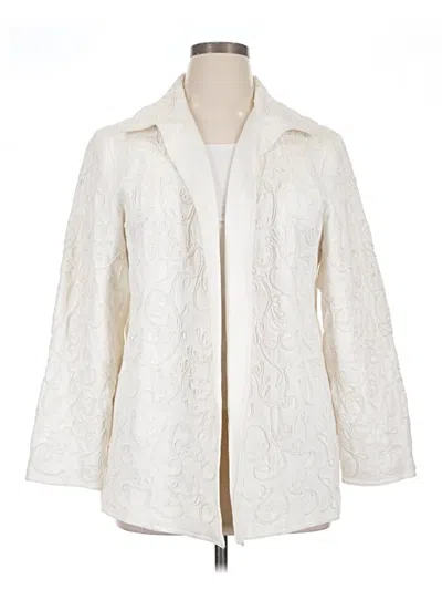 Pre-owned Bloomingdale's Coat In White
