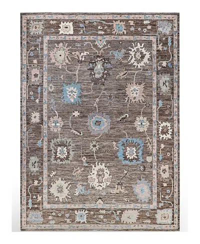 Bloomingdale's Colorful Oushak M0103-31 Area Rug, 9'11x13'8 In Brown