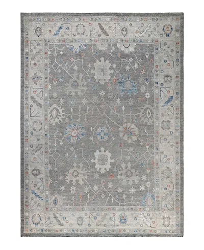Bloomingdale's Colorful Oushak M0103-33 Area Rug, 9'9x13'5 In Gray