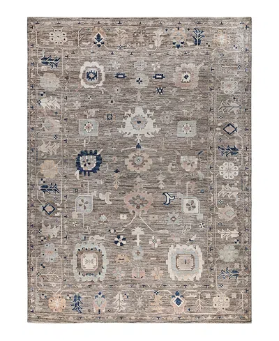 Bloomingdale's Colorful Oushak M0103-34 Area Rug, 10'2x13'10 In Brown
