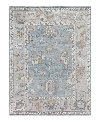 Bloomingdale's Colorful Oushak M0103-36 Area Rug, 9'2x12'0 In Gray