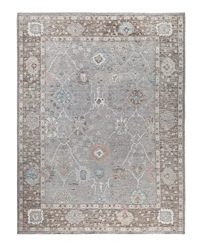 Bloomingdale's Colorful Oushak M0103-37 Area Rug, 9'2x11'11 In Brown