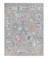 Bloomingdale's Colorful Oushak M0103-38 Area Rug, 9'1x12'1 In Gray