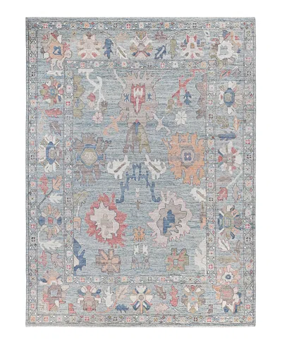 Bloomingdale's Colorful Oushak M0103-38 Area Rug, 9'1x12'1 In Gray