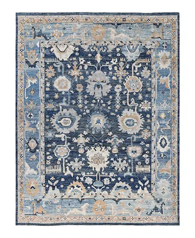 Bloomingdale's Colorful Oushak M0103-39 Area Rug, 9'1x11'7 In Blue
