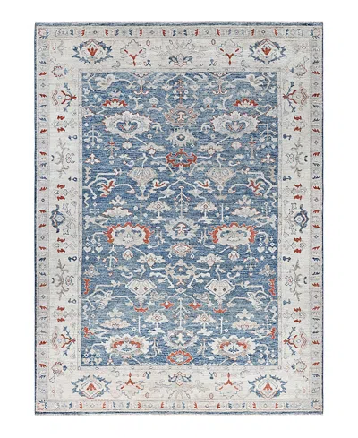 Bloomingdale's Colorful Oushak M0103-41 Area Rug, 8'10x12'1 In Blue