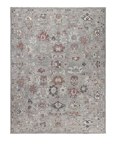 Bloomingdale's Colorful Oushak M0103-43 Area Rug, 8'10x11'10 In Gray