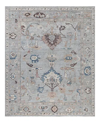 Bloomingdale's Colorful Oushak M0103-45 Area Rug, 8'2x9'7 In Gray