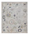 Bloomingdale's Colorful Oushak M0103-47 Area Rug, 8'0x9'9 In Gray