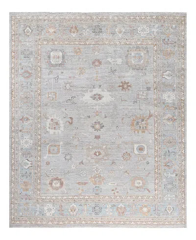 Bloomingdale's Colorful Oushak M0103-51 Area Rug, 8'4x9'10 In Gray
