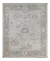 Bloomingdale's Colorful Oushak M0103-52 Area Rug, 8'1x9'9 In Gray