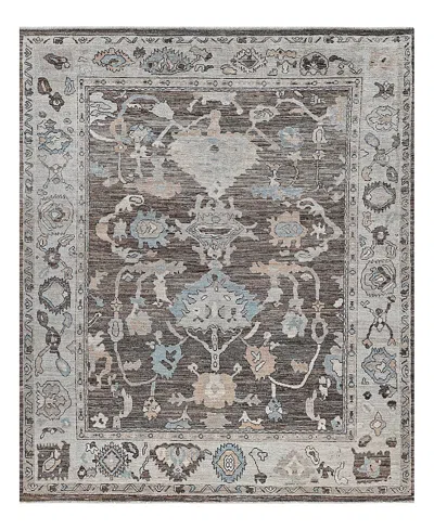 Bloomingdale's Colorful Oushak M0103-53 Area Rug, 8'2x9'9 In Gray