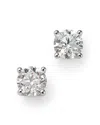 Bloomingdale's Colorless Certified Round Diamond Stud Earring In 18k White Gold, 0.75 Ct. T. W. - Exclusive In White