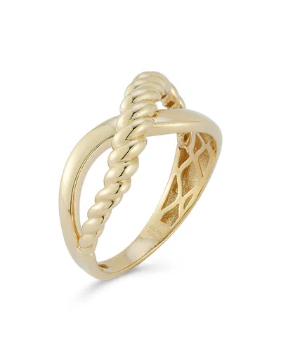 Bloomingdale's Criss Cross Ring In 14k Yellow Gold
