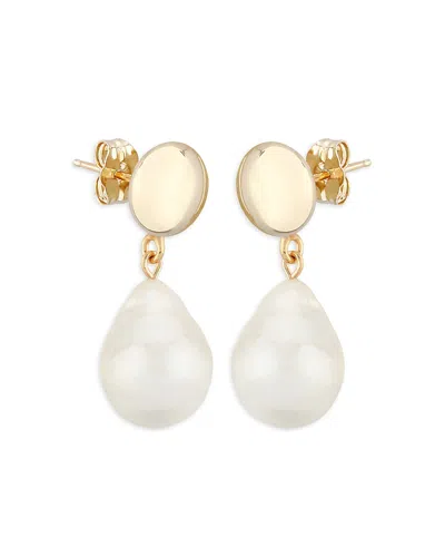 Bloomingdale's Cultured Freshwater Baroque Pearl Drop Earrings In 14k Yellow Gold - Exclusive In White/gold