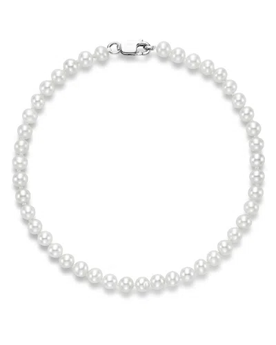 Bloomingdale's Cultured Freshwater Pearl Bracelet In 14k White Gold - Exclusive