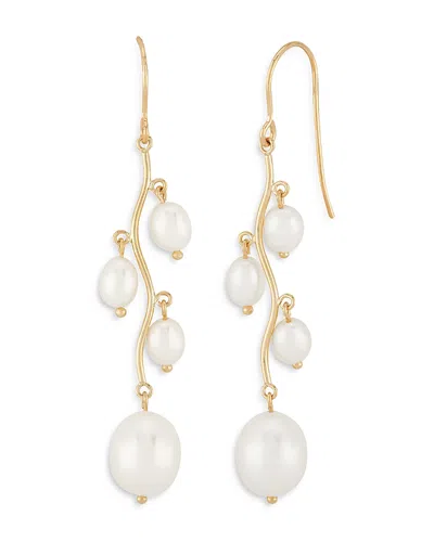 Bloomingdale's Cultured Freshwater Pearl Drop Earrings In 14k Yellow Gold - Exclusive