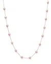 Bloomingdale's Cultured Pink Freshwater Pearl Necklace In 14k Rose Gold, 17 In White/rose Gold/pink