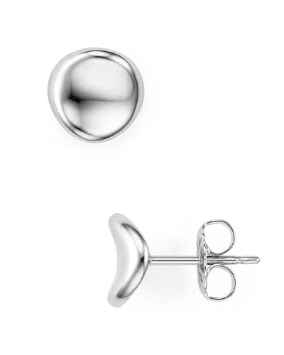 Bloomingdale's 14k White Gold Disk Stud Earrings - Exclusive
