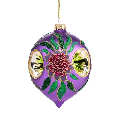 Bloomingdale's Decorative Glass Drop Ornament - Exclusive In Purple