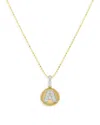 Bloomingdale's Diamond Accent Initial Pendant Necklaces In 14k Yellow Gold, 0.05-0.10 Ct. T. W. - Exclusive