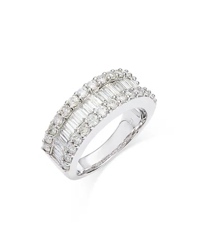 Bloomingdale's Diamond Baguette & Round Band In 14k White Gold, 2.15 Ct. T. W.