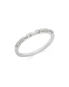 Bloomingdale's Diamond Baguette Band In 14k Gold, 0.18 Ct. T. W. In White