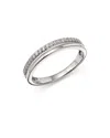 Bloomingdale's Diamond Band In 14k White Gold, 0.10 Ct. T. W. - Exclusive In White