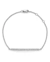 Bloomingdale's Diamond Bar Bracelet In 14k White Gold, .25 Ct. T. W. In White