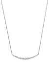 Bloomingdale's Diamond Bar Necklace In 14k White Gold, 0.30 Ct. T. W. - Exclusive In White