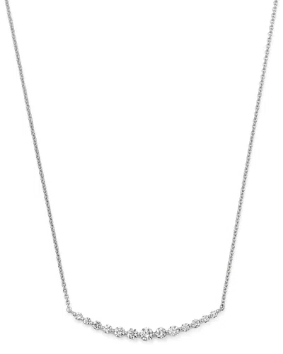 Bloomingdale's Diamond Bar Necklace In 14k White Gold, 0.30 Ct. T. W. - Exclusive