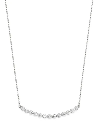 Bloomingdale's Diamond Bar Necklace In 14k White Gold, 0.75 Ct. T. W. - Exclusive