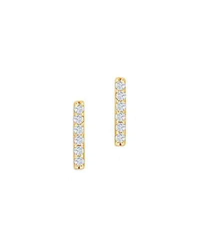 Bloomingdale's Diamond Bar Stud Earrings In 14k Yellow Gold, 0.10 Ct. T. W. - Exclusive