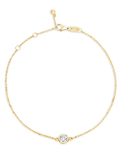 Bloomingdale's Diamond Bezel Bracelet In 14k Yellow Gold, 0.20 Ct. T. W. - Exclusive