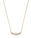 Bloomingdale's Diamond Bezel Curved Bar Necklace In 14k Yellow Gold, 0.80 Ct. T. W. - Exclusive In Gold