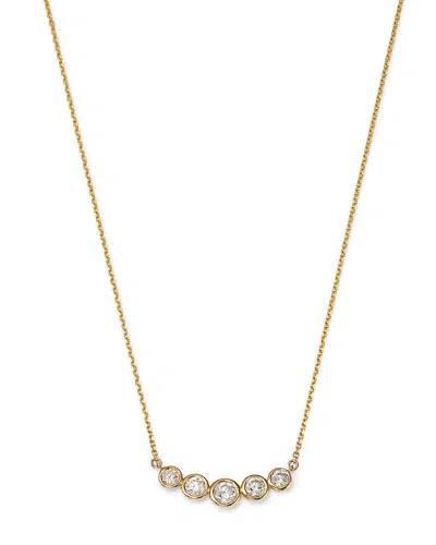 Bloomingdale's Diamond Bezel Curved Bar Necklace In 14k Yellow Gold, 0.80 Ct. T. W. - Exclusive