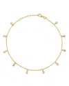 Bloomingdale's Diamond Droplet Station Bracelet In 14k Yellow Gold, 0.25 Ct. T.w. - 100% Exclusive In White/gold