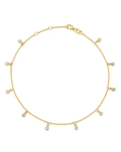 Bloomingdale's Diamond Droplet Station Bracelet In 14k Yellow Gold, 0.25 Ct. T.w. - 100% Exclusive In White/gold