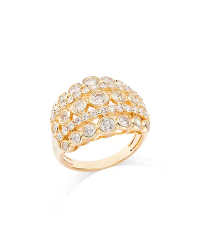 Bloomingdale's Diamond Bezel Multi Row Statement Ring In 14k Yellow Gold, 1.85 Ct. T. W.