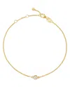 Bloomingdale's Diamond Bezel Set Bracelet In 14k Yellow Gold, 0.10 Ct. T. W. - Exclusive In White/gold