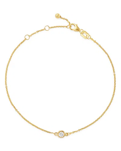 Bloomingdale's Diamond Bezel Set Bracelet In 14k Yellow Gold, 0.10 Ct. T. W. - Exclusive In White/gold